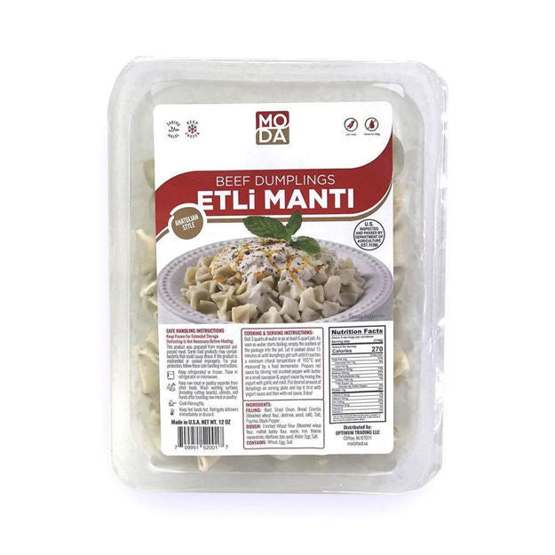 MODA Frozen Turkish Halal Manti (Beef Dumpling) 454g