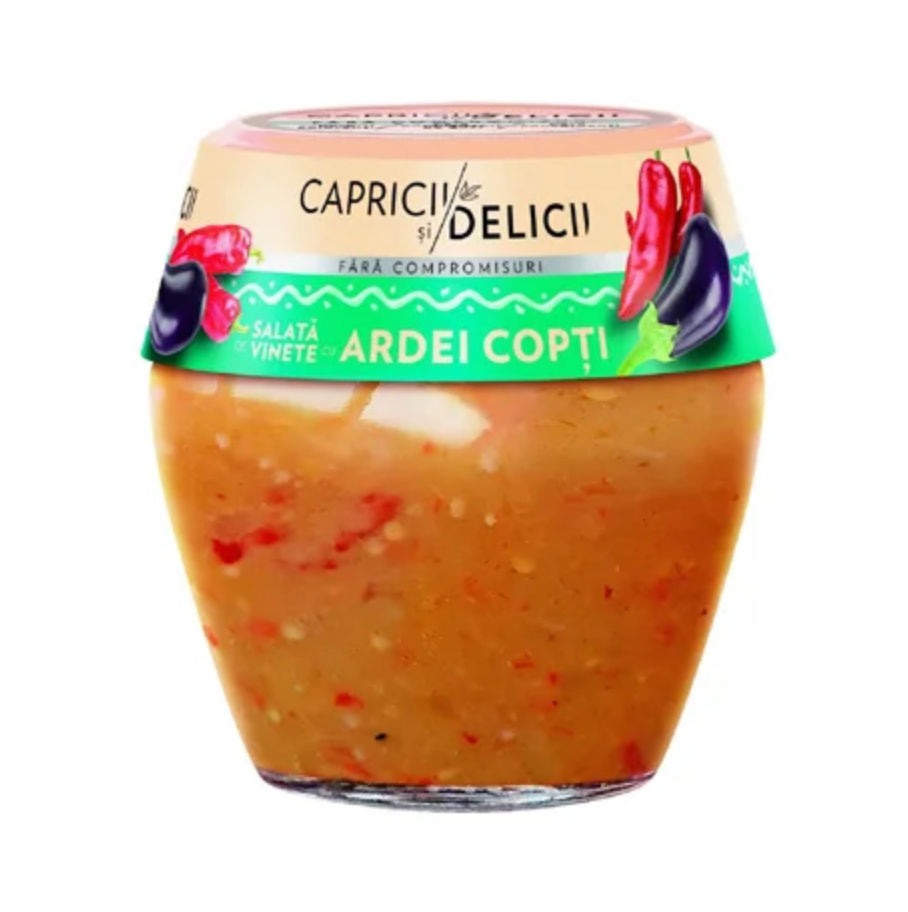 CAPRICII SI DELICI Salata de Vinete Ardei Copti 550g