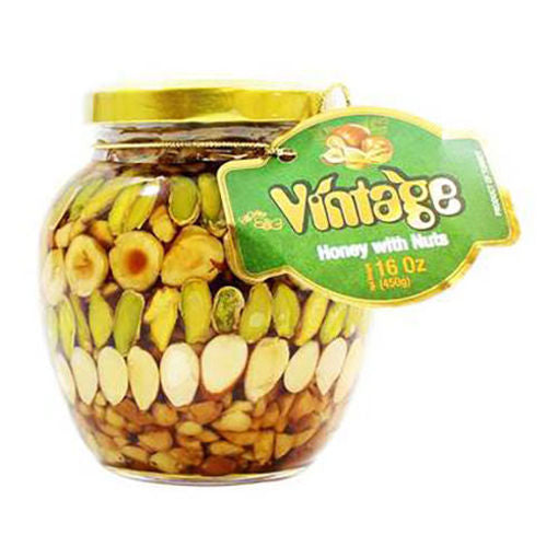 VINTAGE Honey w/Nuts 450g