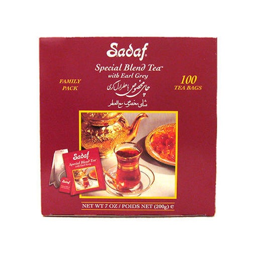 SADAF Special Blend Earl Grey Tea (Family Pack) 100 Tea Bags