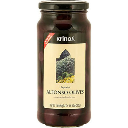KRINOS Alfonso Olives in Jar 454g