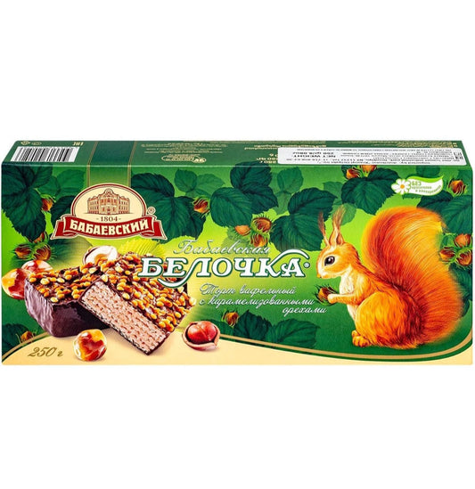 Wafer Chocolate Cake with Hazelnuts Belochka  250g