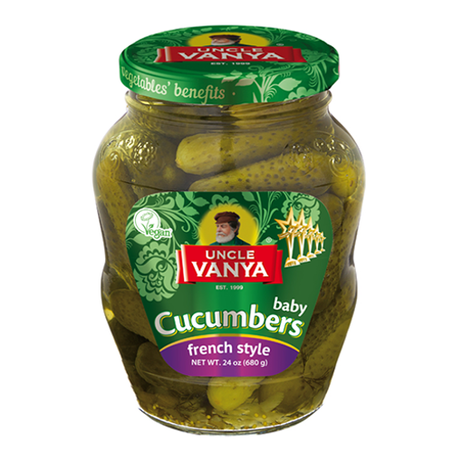 UNCLE VANYA French Style Baby Cucumbers 680g
