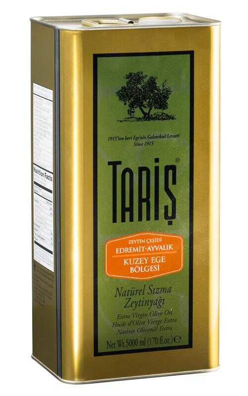 TARIS Premium Extra Virgin Olive Oil North Aegean   / Tariş Kuzey Ege Natural Sızma Zeytinyağı 5000 ML